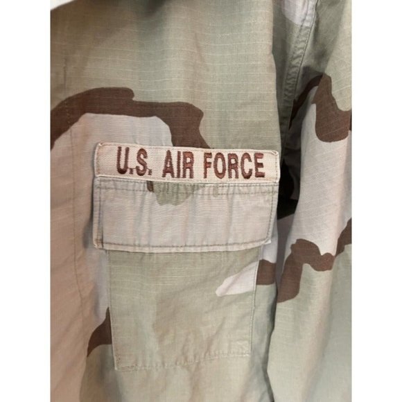 US Air Force Desert Camouflage Jacket/Coat Men’s Size Medium W/Patches USCENTAF - Picture 4 of 12